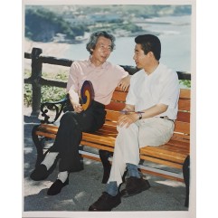 [17] 노무현·고이츠미 한일정상 산책 회동 사진