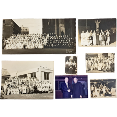 [38] 한국 천주교의 역사를 대표하는 김수환 추기경 관련 사진자료 7점 일괄