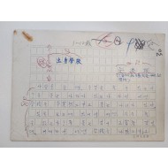 [160] 안춘근(安春根)의 [출신학교 出身學校] 친필원고