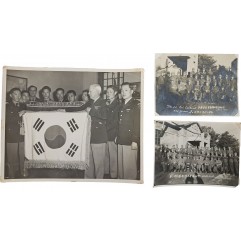 [953] 제3차 병기부대장 회의  기념 1951년 10월 15일 등 2점 및 미 육군 병기학교에 대한민국 태극기 증정