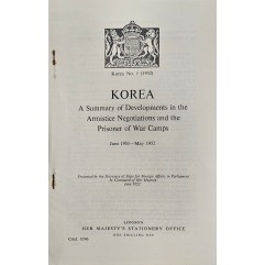 [959] 영국의회보고서  한국의 휴전 협정 및 포로 수용소 전개 요약